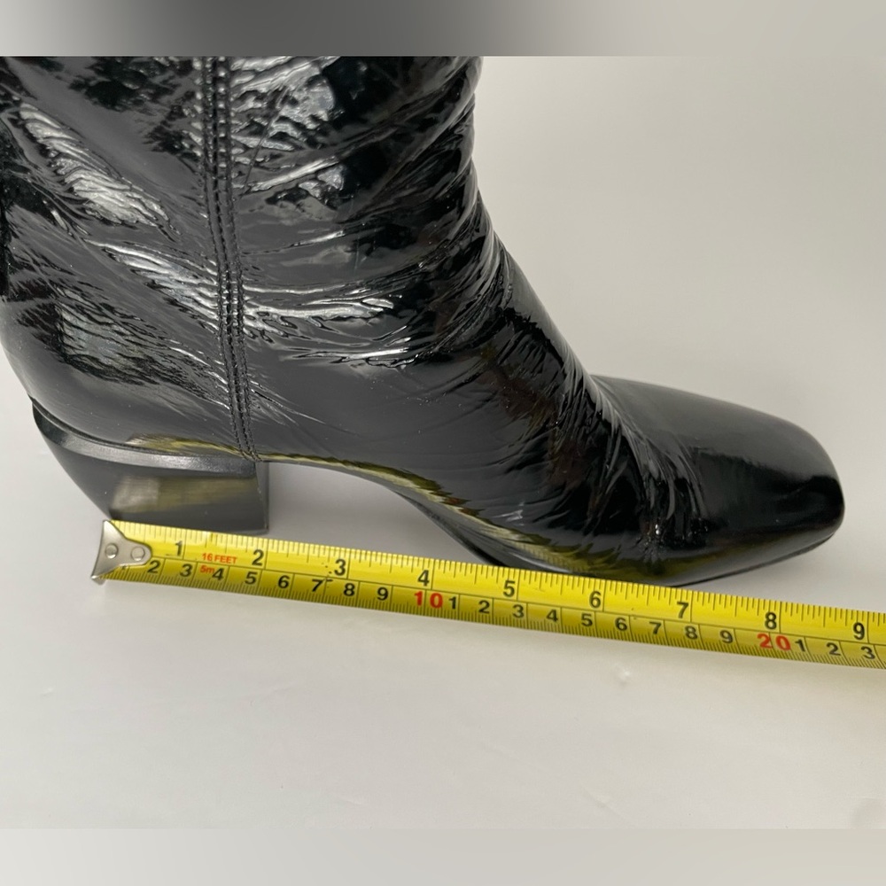 OFFICINE CREATIVE Black Patent Ankle Boots EU 37 Made in Italy - Picture 11 of 16